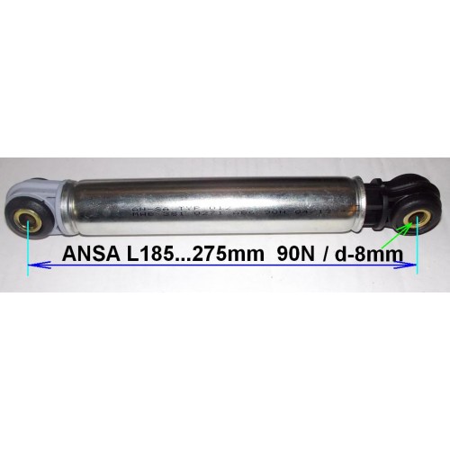 Амортизатор ANSA 90N_185-275mm (втулка-8x24), BOSCH 118869