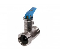 Клапан предохранительный для водонагревателя 1/2" х 8 bar C/Leva (синий флажок) Италия