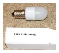 Лампочка для холодильника LED E14, 230v-0.3w, светодиодная